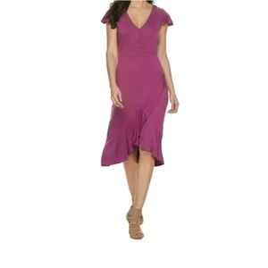 Juicy couture wrap midi dress color mauve M